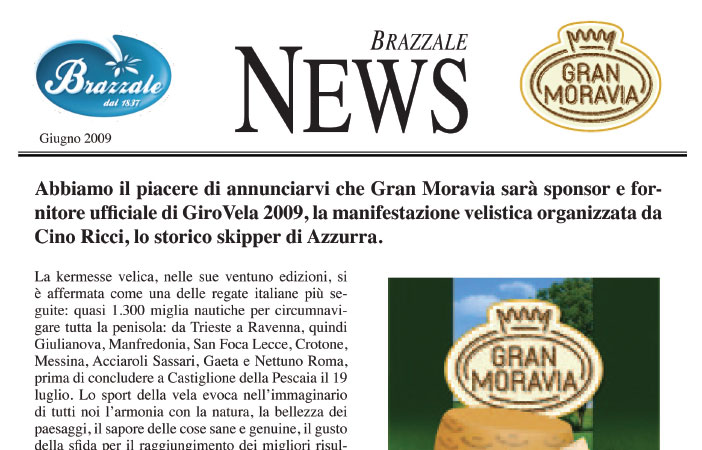 Newsletter N 00 June 2009 Brazzale Spa - 